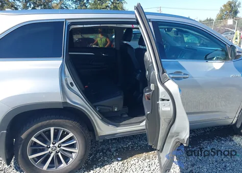 2018 Toyota Highlander Hybrid Xle from USA, damaged, VIN 5TDJGRFH4JS043904
